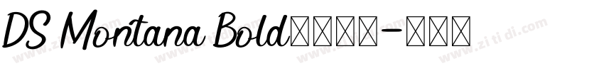 DS Montana Bold字体下载字体转换